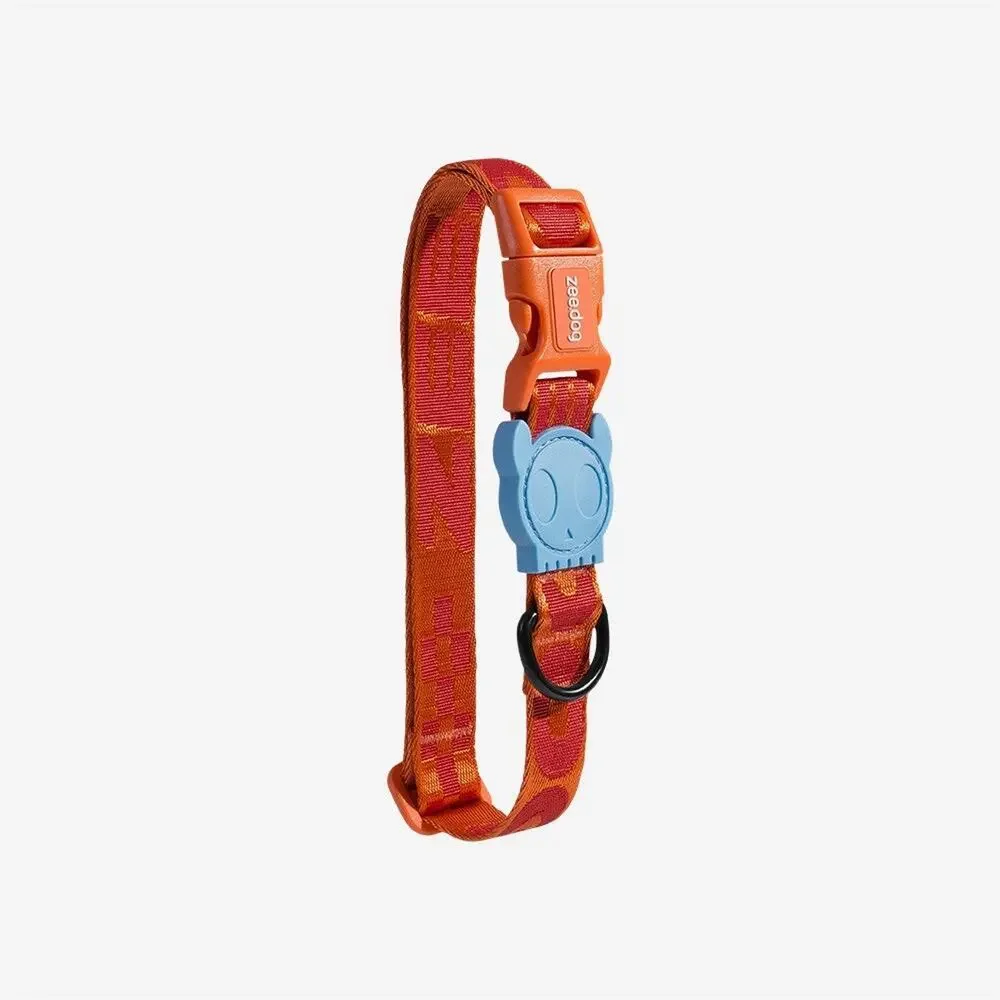 NEW GIBSON Orange Red Blue Large Dog Adjustable $85 Collar Leash 4 Ft Gift Set
